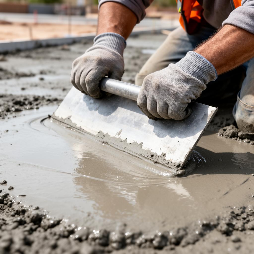 Hand-Troweled Finish — Urban Stone concrete project in New Caney, TX
